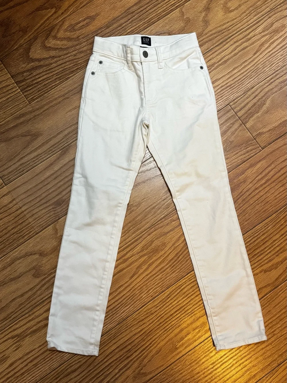 GAP Girls Slim Stretch Fit White Jeans Size 8